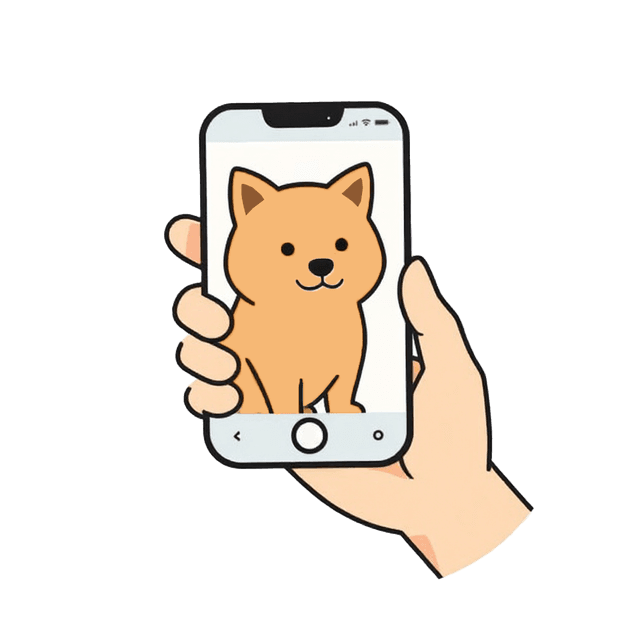 Uploading a pet photo from a phone